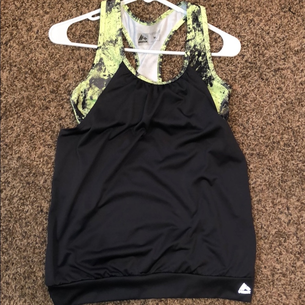 RBX tank with built in sports bra